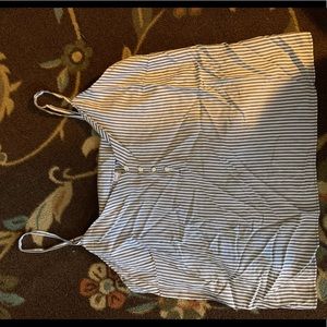 Old navy pin-stripped spaghetti strap top